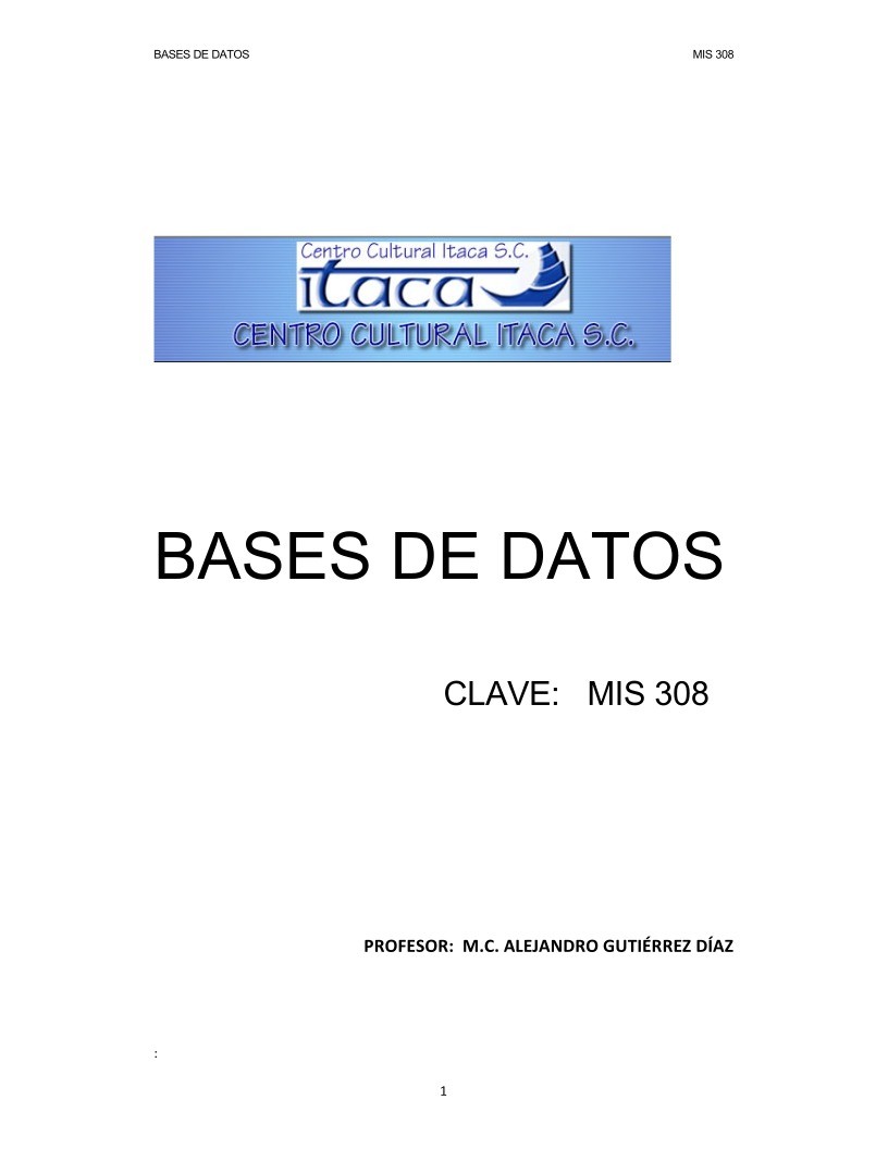 Imágen de pdf BASES DE DATOS